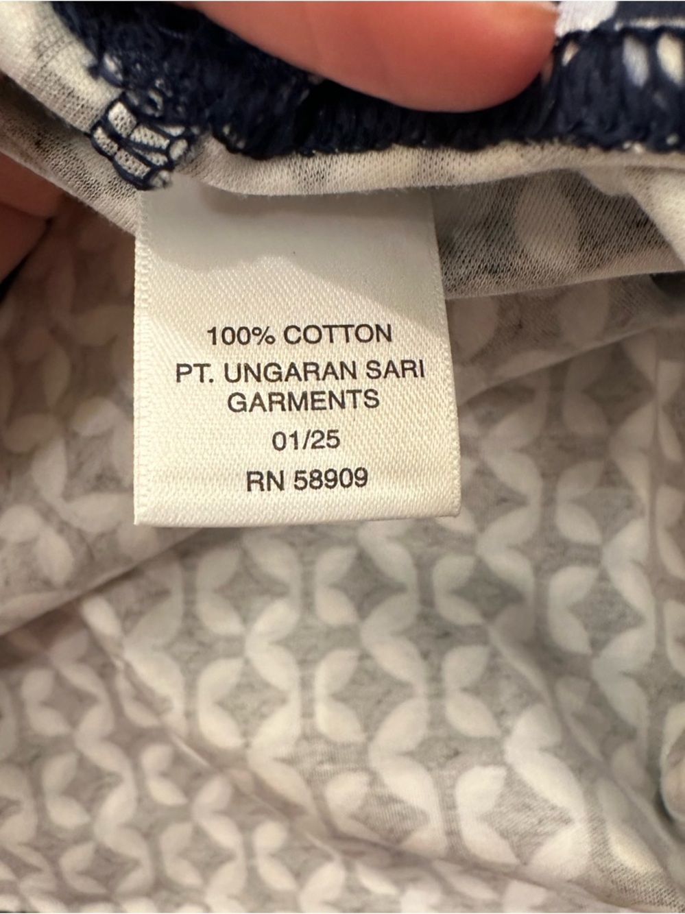 Murano Liquid Luxury Navy and White Geometric Slim Fit Collared Shirt Boys 14/16 - Picture 8 of 9